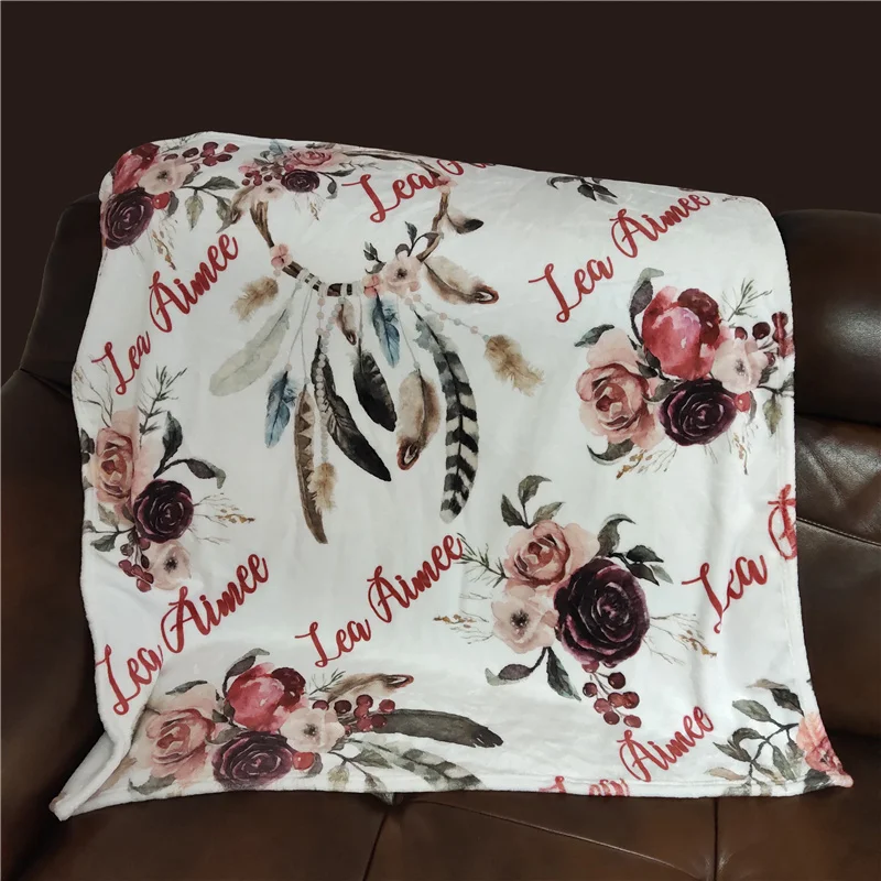Manta franela polar personalizada para bebé recién nacido - imagen 4