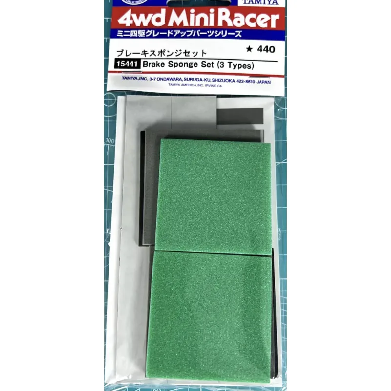 Frenos de esponja verde para Mini 4WD Tamiya - imagen 3