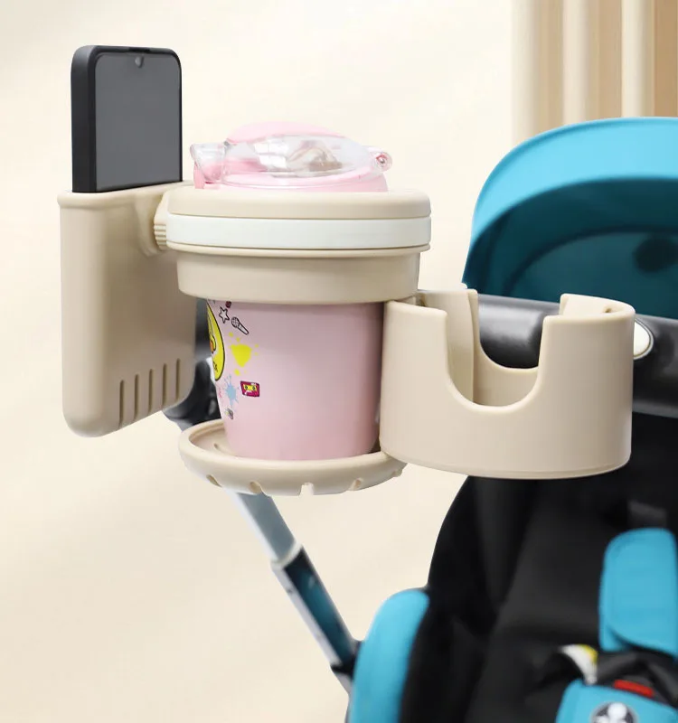 Portavasos para cochecito con soporte para móvil para bebé - imagen 2