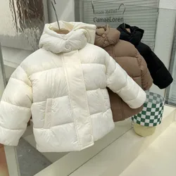 MILANCEL Parkas de invierno para niños con piel estilo coreano