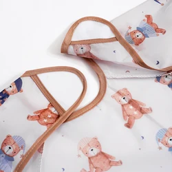 Happyflute Babero impermeable para bebé antimanchas de cobertura total