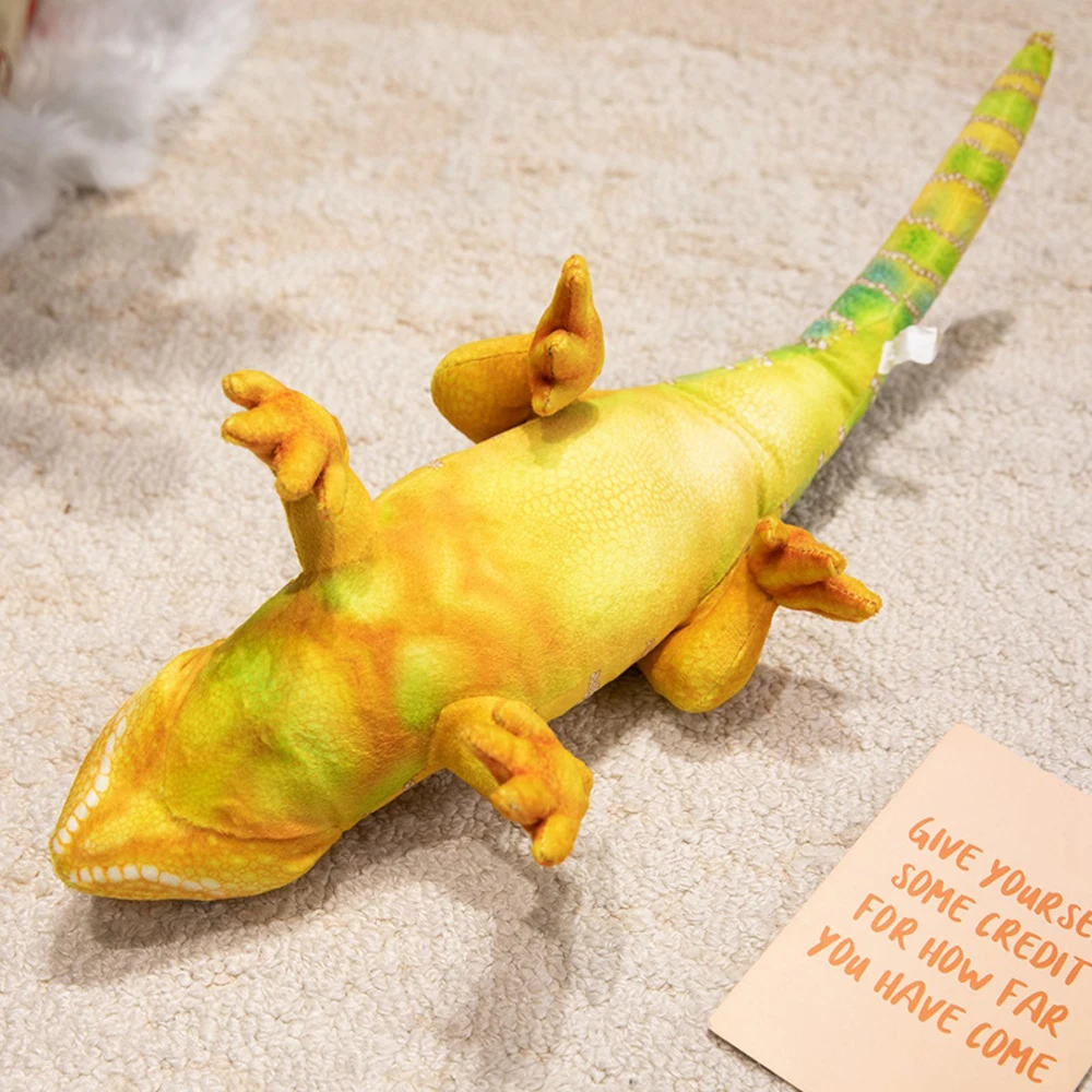 Peluche lagarto tropical realista y suave, regalo zoológico - imagen 2