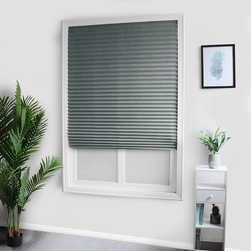 Persianas plisadas autoadhesivas semiópacas para ventanas - imagen 3