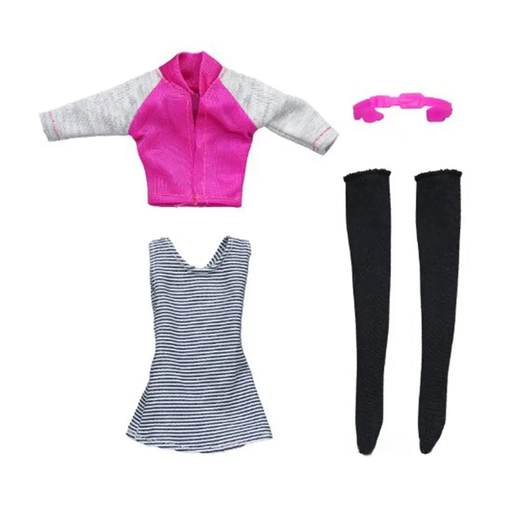 Conjunto ropa muñeca 1/6 camiseta chaqueta pantalones - imagen 5