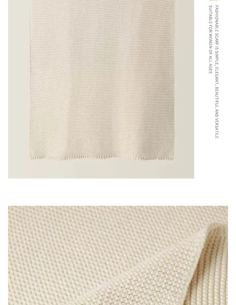Manta tejida beige para cuna y ropa de cama infantil