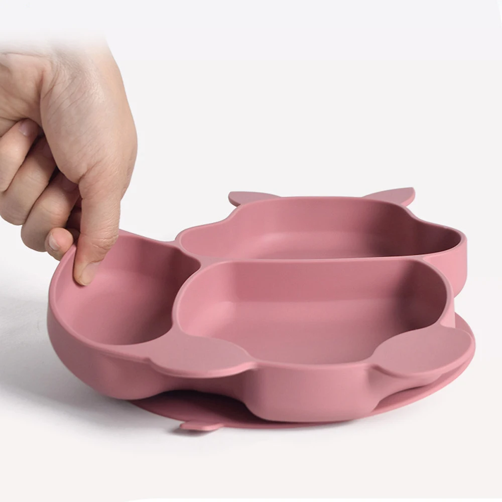Set de alimentación para bebé: babero de silicona, plato con ventosa y cubiertos - imagen 4
