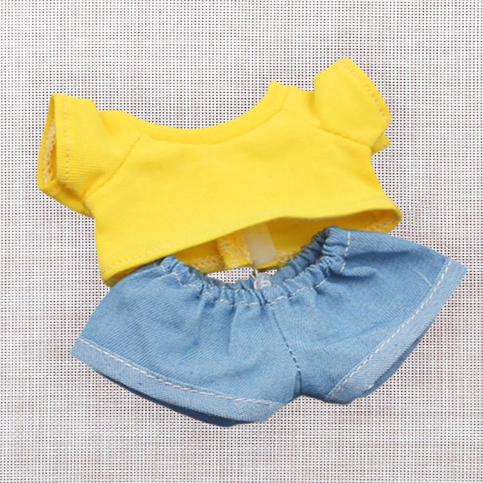 Ropa de felpa para muñecas con camiseta y pantalones