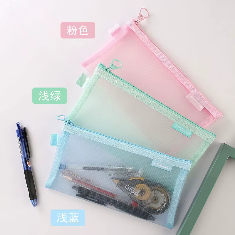 Estuche de lápices escolar de nailon – Bolsa portátilscollar para estudiantes - imagen 4
