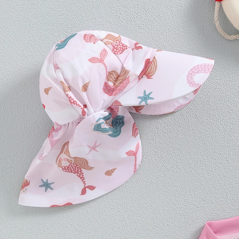 VISgogo traje de baño niña con estampado de concha de mar - imagen 4