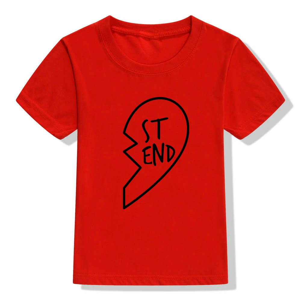 Camiseta niño con corazón – Manga corta unisex de algodón - imagen 2