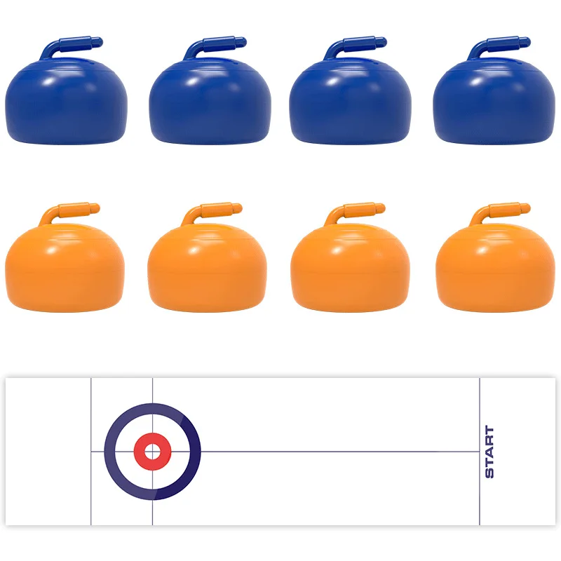 Juego de mesa familiar interactivo con curling y shuffleboard
