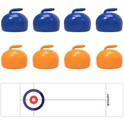 Juego de mesa familiar interactivo con curling y shuffleboard