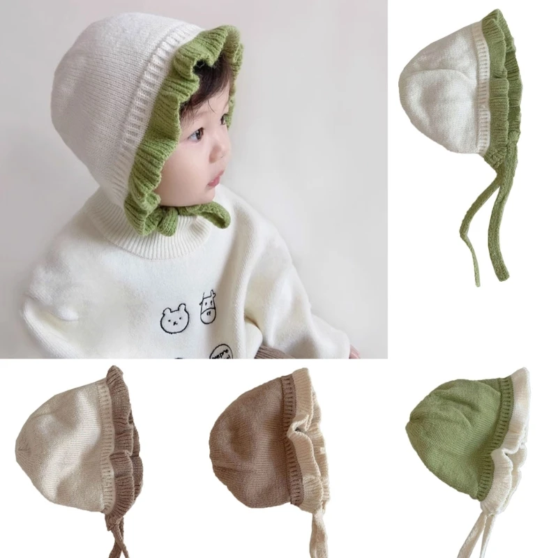 Gorro con orejeras de punto para bebé y niño, abrigo invierno - imagen 5
