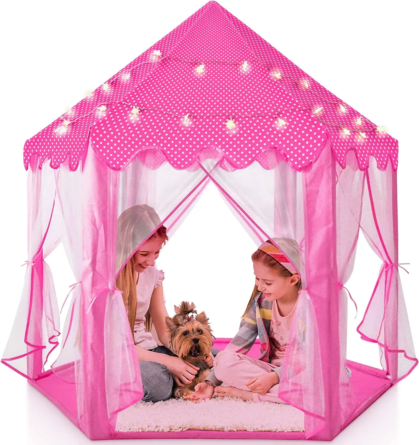 Castillo princesa casa de juegos con piscina bolas - imagen 3