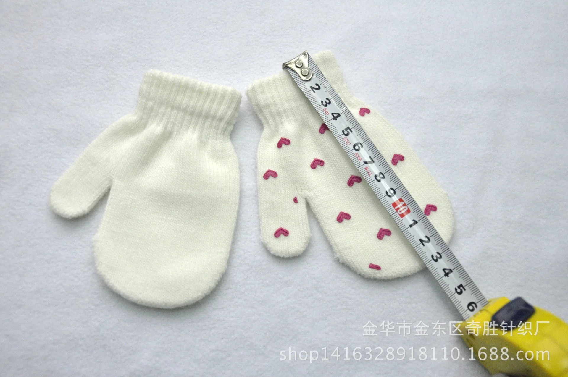 Manoplas infantiles de invierno, diseño colorido