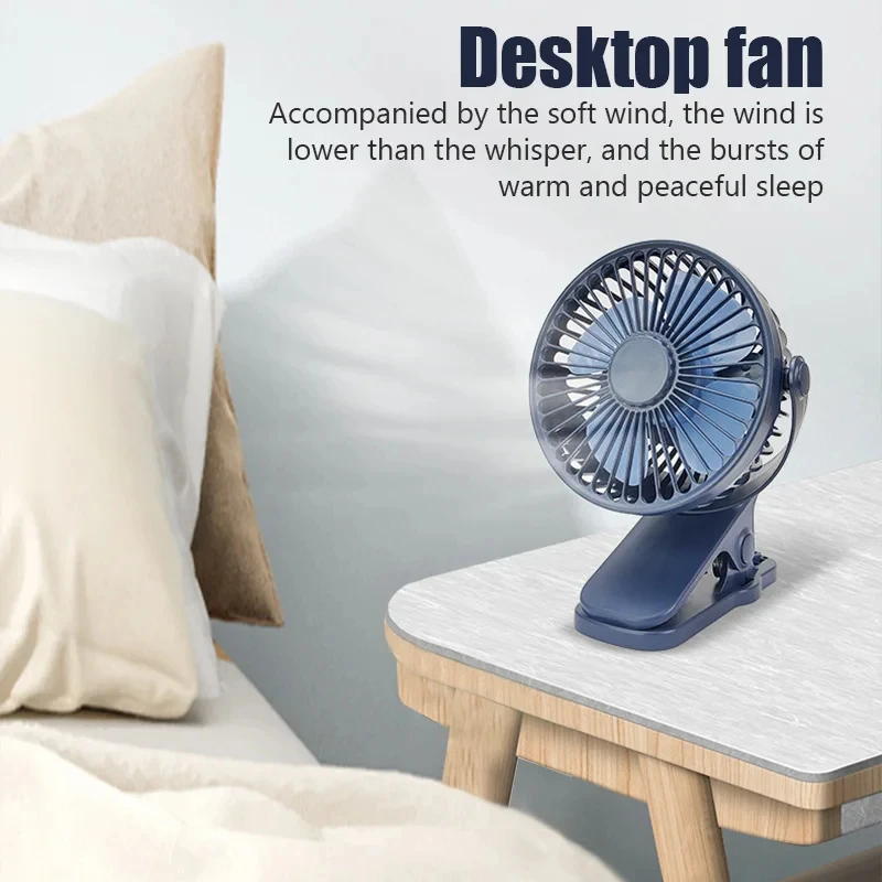 Ventilador de mano USB silencioso para escritorio con aire fresco - imagen 3