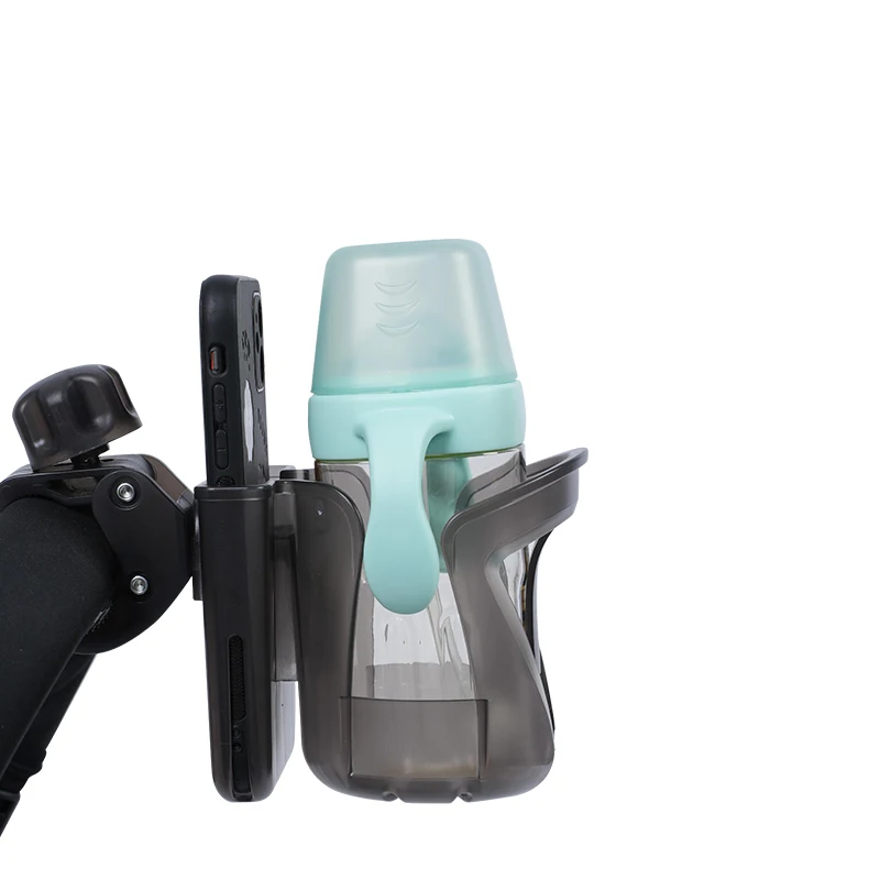 Portavasos universal para cochecito con organizador de móvil y botella - imagen 2