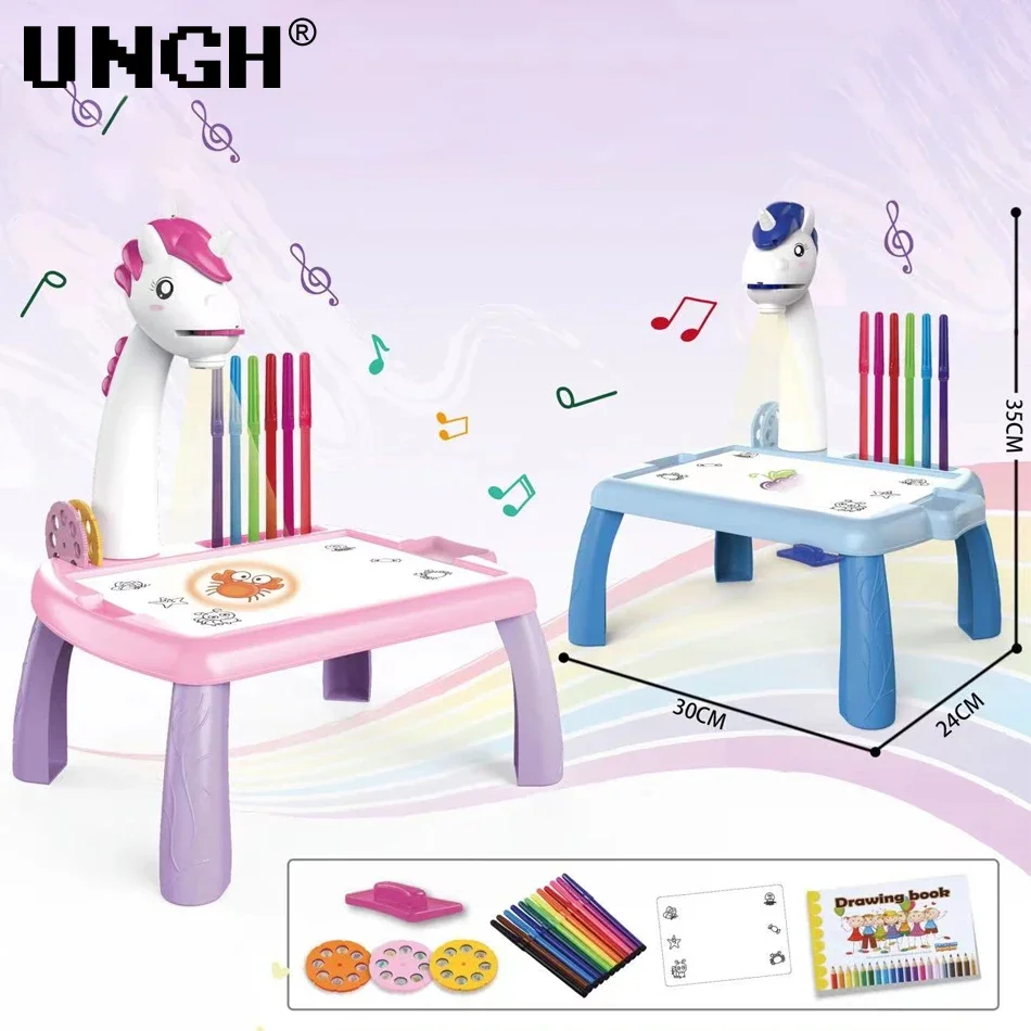 Mesa de Dibujo Proyector LED UNGH para Niños Juguete Educativo - imagen 4