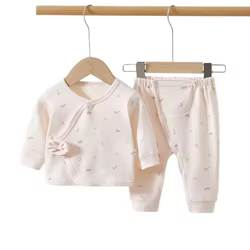 Pijama de algodón para bebé con lazo y cierre Velcro, talla 0-6 meses