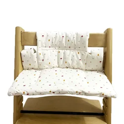 Cojín para silla infantil de algodón impermeable y lavable