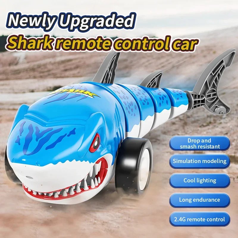 Tiburón de control remoto RC acrobático de alta velocidad para niños - imagen 4