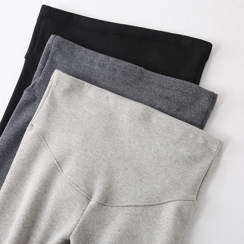 Pantalones de embarazo de terciopelo talla grande otoño invierno - imagen 2