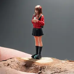 Figura en resina de niña coleccionable para maquetas y fotografía