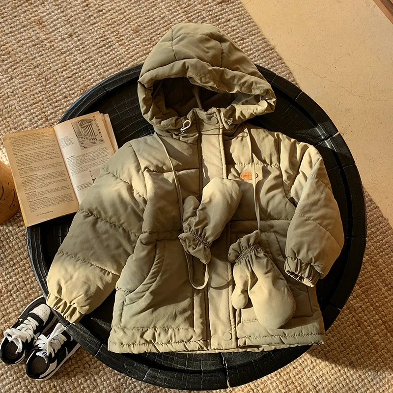 Milangel – Parka de invierno con forro de piel para niños - imagen 3