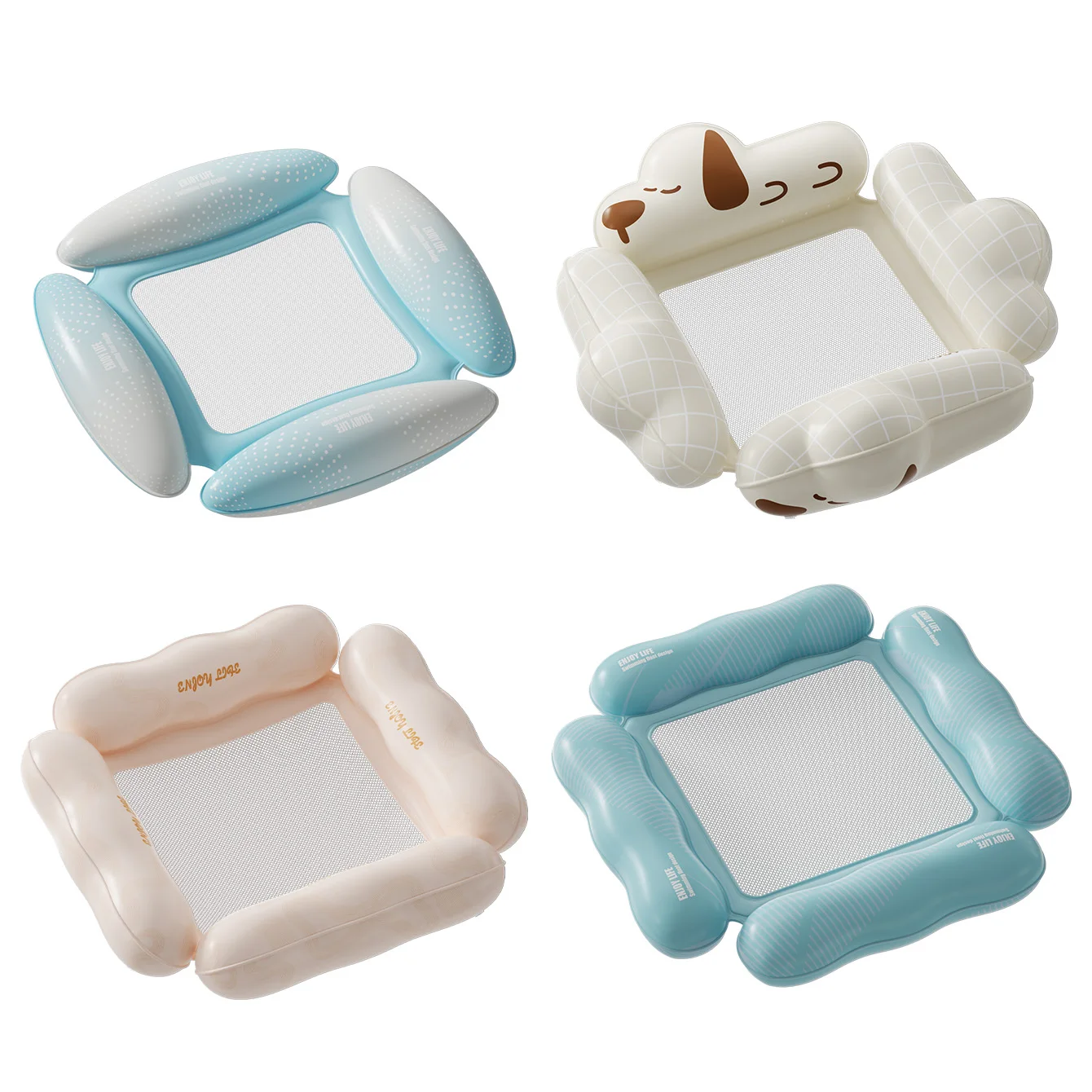 Flotador infantil piscina con base de malla portátil - imagen 5