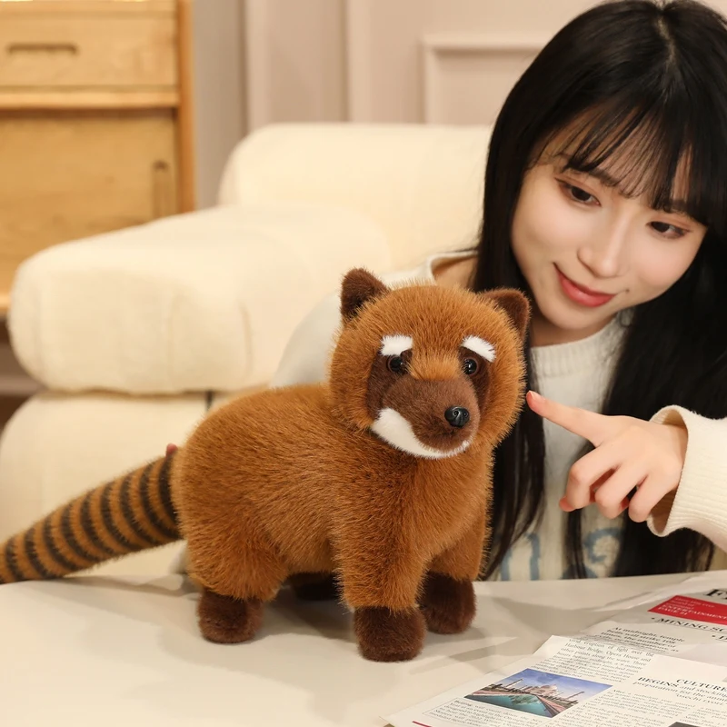 Peluche de mapache realista bonito – Juguete zoológico - imagen 4
