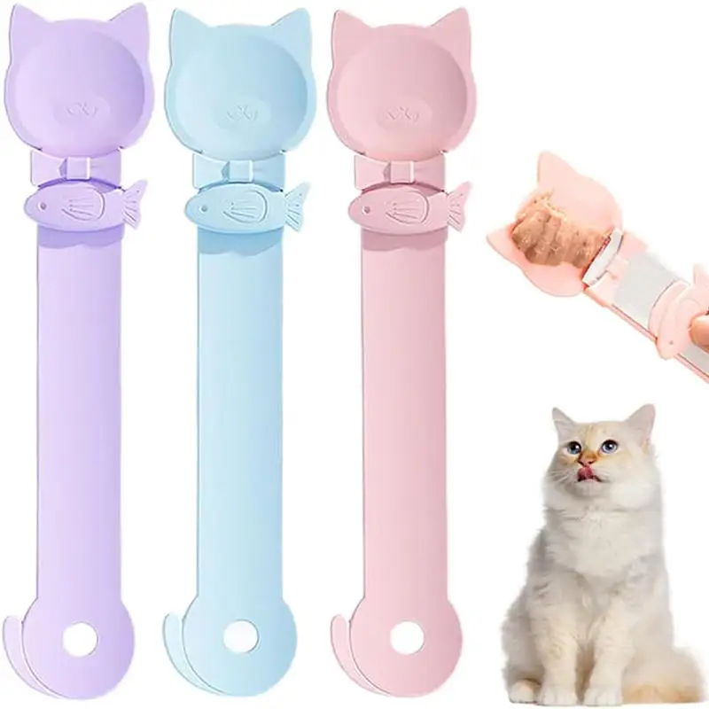 Cuchara dispensadora tiras de comida para gatos con mango largo - imagen 4