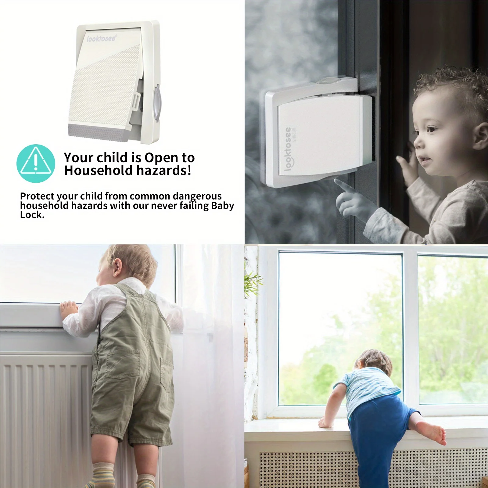 Cerradura infantil de seguridad para ventanas – Previene caídas - imagen 5