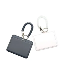 Funda protectora para tarjeta escolar con colgante – Negra y blanca