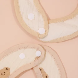 Baberos para bebé de algodón con paños de eructar suaves