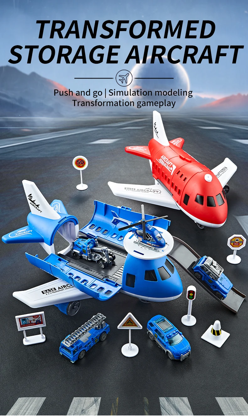 Set de aviones y coches de juguete RIMI LINMY