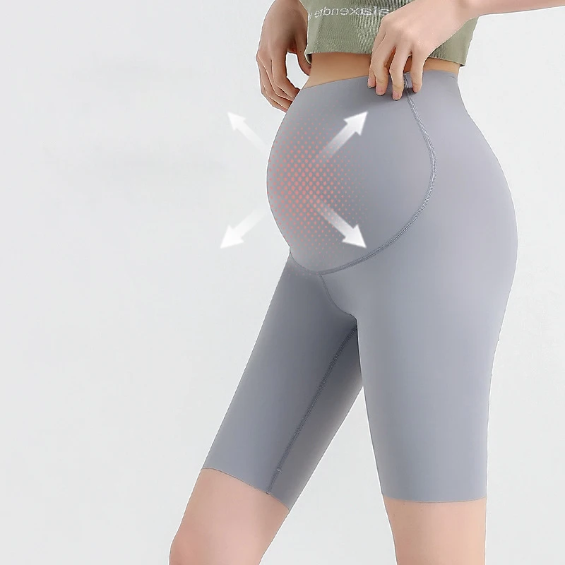 Leggings de maternidad finos sin costuras para yoga y verano - imagen 3