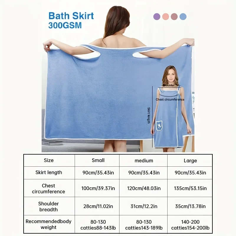 Toallas de baño secado rápido para mujer, estilo spa y albornoz - imagen 4