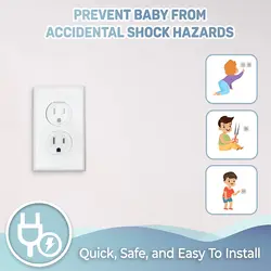 Cubiertas para enchufes de seguridad infantil estándar americano para bebés