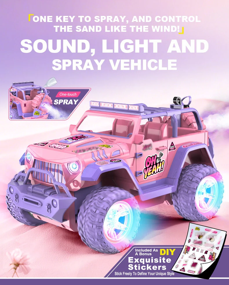 Coche RC 1/16 todoterreno iluminado