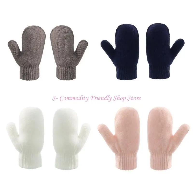Guantes de bebé invierno punto con dedos completos