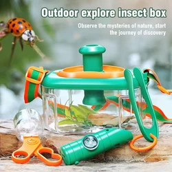 Kit de exploración al aire libre con binoculares y red atrapamoscas