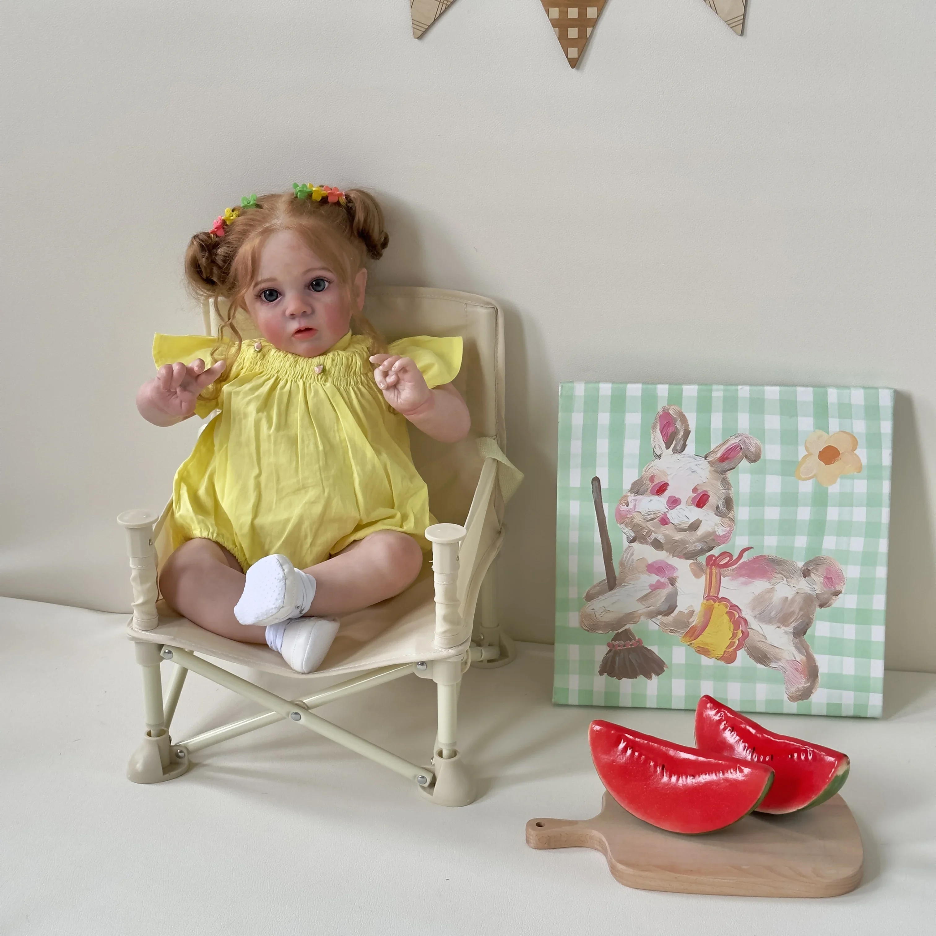 Muñeca bebé Missy Reborn aspecto realista piel 3D pintura en capas - imagen 5