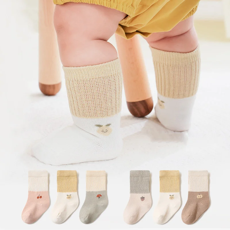 Lawadka Calcetines cortos de algodón para niños y niñas – 3 pares - imagen 3