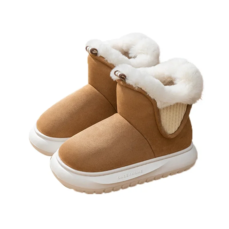 Botines de invierno para niño con gamuza sintética y forro de felpa - imagen 3