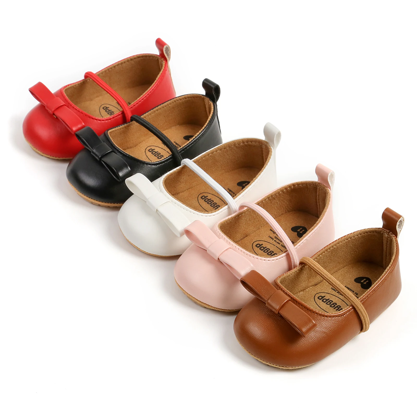 Zapatos Mary Jane de princesa con lazo para recién nacido - imagen 5