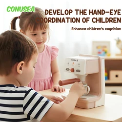 Cafetera de juguete infantil para juego de cocina en miniatura