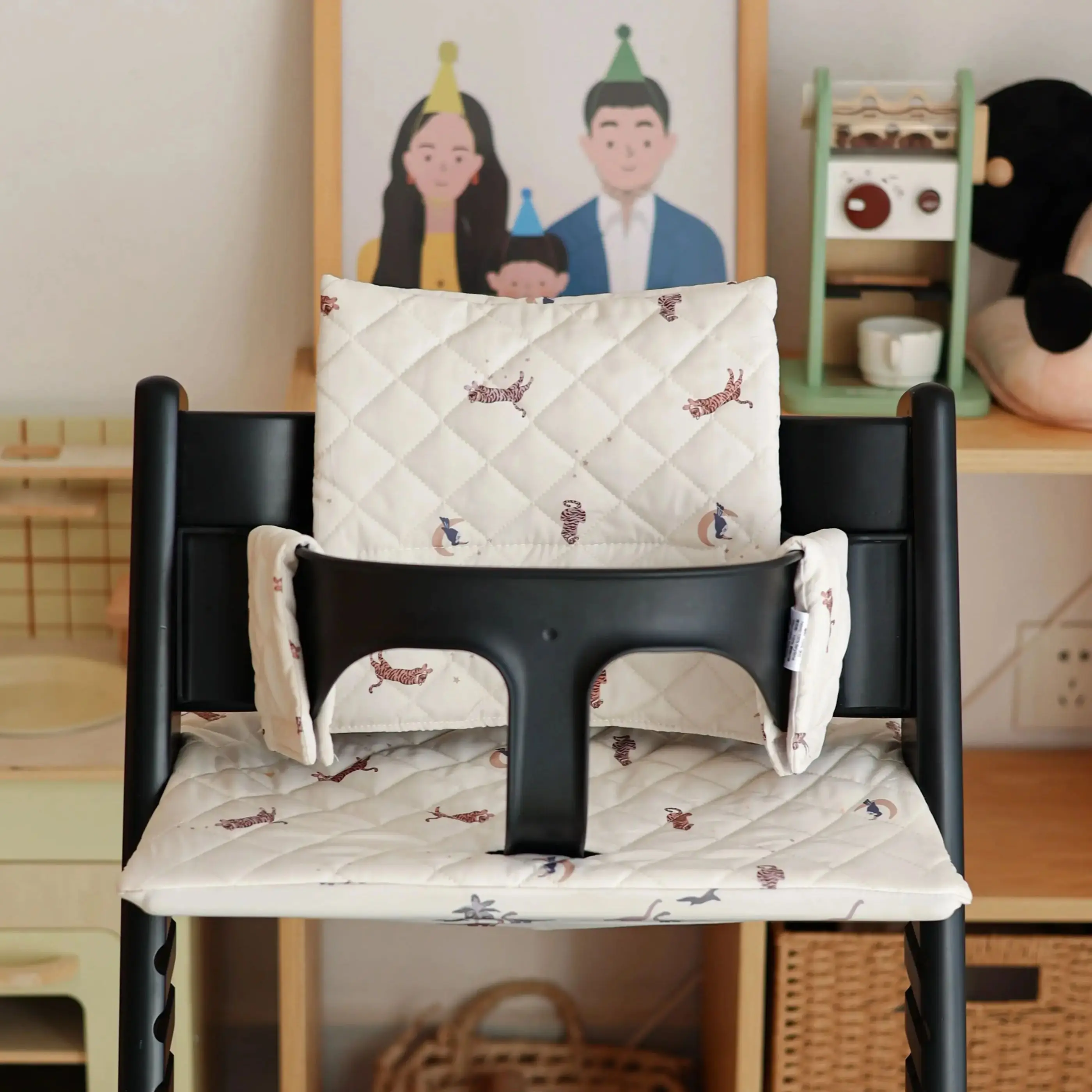 Cojín antideslizante portátil para silla de comer bebé - imagen 4