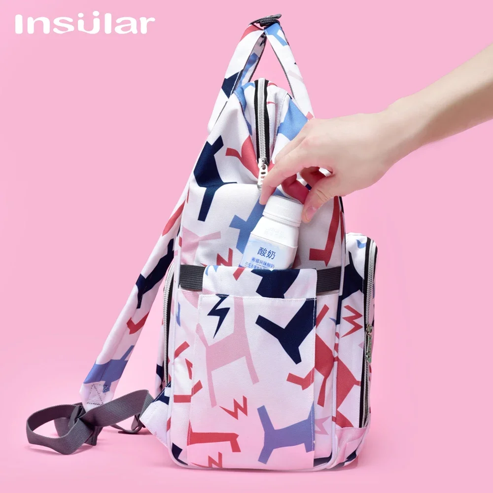 Bolsa de pañales impermeable para bebé, mochila ligera y espaciosa - imagen 3