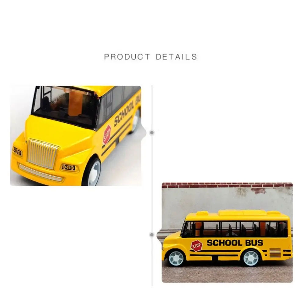 Autobús de juguete de aleación – Modelo realista para niños - imagen 3