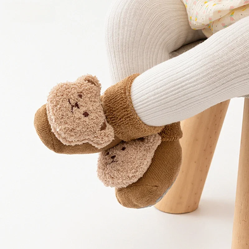 Calcetines antideslizantes de algodón para bebé 0-6 meses – Suela suave - imagen 4